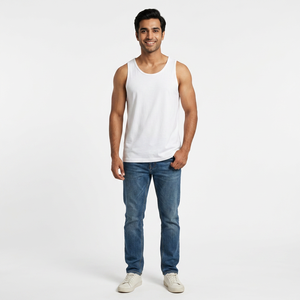 Débardeur Homme de Haute Qualité pour la Gym – Doux, Élastique et Léger – 95% Coton, 5% Élasthanne – Vêtements pour Hommes - Product Image 1