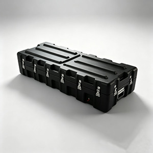 Boîtes <span class=keywords><strong>de</strong></span> rangement hermétiques avec loquet, grands coffres rigides pour équipement, caisses utilitaires d'extérieur empilables avec poignées - Product Image 6
