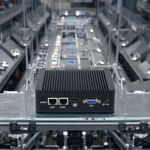 Fanless Mini PC J1900 Quad Core Industrial Mini PC With <strong>DDR3</strong> Dual Lan 2 X RS232 24/7 Nonstop Operation Zero <strong>Client</strong> Mini <strong>Computer</strong> - Product Image 1