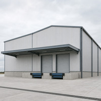 Bâtiment d'atelier en structure métallique, bâtiment préfabriqué en acier pour usine de fabrication, entrepôt de stockage
