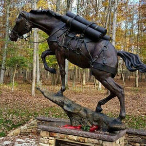 Escultura de bronce personalizada de <span class=keywords><strong>caballos</strong></span> árabes con fuente para decoración del hogar con tema de animales - Product Image 5