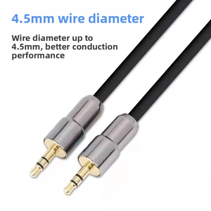 <span class=keywords><strong>สาย</strong></span>เครื่องเสียงรถยนต์ QS3401 3.5มม. ตัวผู้กับตัวผู้ <span class=keywords><strong>AUX</strong></span> ชุบทองเพื่อการเชื่อมต่อที่ดีขึ้นสำหรับเสียงและวิดีโอ - Product Image 2