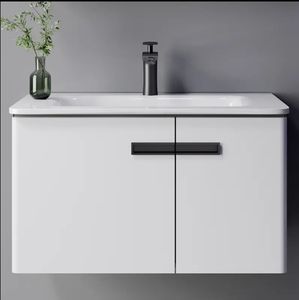 Meuble sous-vasque flottant en contreplaqué de 23 et 32 pouces avec <span class=keywords><strong>Mrror</strong></span> sur le mur avec lavabo en céramique - Product Image 1