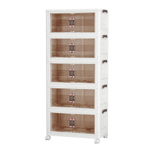 Armario de Almacenamiento Plegable para Niños con Ruedas para Sala de Estar, Color Sólido ZY-ZD5001 - Product Image 5