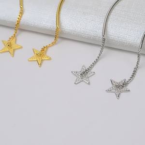 Pendientes de Plata S925 con Borla y 7-12 Perlas, Accesorios para el Cabello Hechos a Mano, Bandeja Vacía para DIY, Joyería Colgante de Moda 5040 - Product Image 3