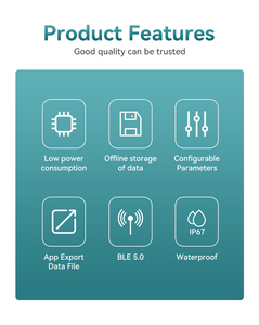 Termómetro e Higrómetro <span class=keywords><strong>Digital</strong></span> Inalámbrico Inteligente Portátil con Aplicación Bluetooth para Invernadero, Hogar y Habitaciones Interiores - Product Image 5