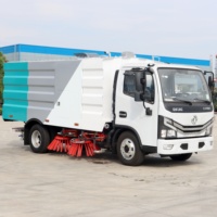 Camion balayeuse aspirante industrielle pour le nettoyage des routes avec moteur et pompe, balayeuse de sol pour usage intérieur et extérieur, balayeuse de route efficace