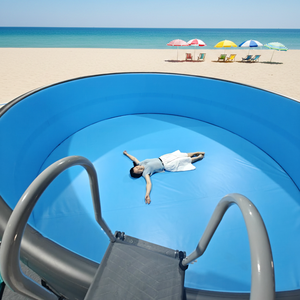 Piscina Gonfiabile Personalizzata di Grandi Dimensioni per Esterni, Materiale PVC Drop Stitch, Resistente per Adulti - Product Image 4