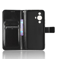 Étui portefeuille de luxe en cuir PU Crazy Horse pour téléphone Huawei Nova 11 Pro