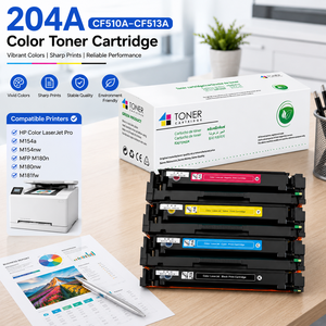 Cartucho de Tóner de <span class=keywords><strong>Color</strong></span> 204A CF510A CF511A CF512A CF513A para Impresora <span class=keywords><strong>HP</strong></span> <span class=keywords><strong>Color</strong></span> <span class=keywords><strong>LaserJet</strong></span> <span class=keywords><strong>Pro</strong></span> M154a M154nw <span class=keywords><strong>MFP</strong></span> M180n M180nw <span class=keywords><strong>M181fw</strong></span> - Product Image 2