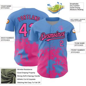 Maillot de baseball personnalisé unisexe pour adulte, respirant, sublimé, avec nom, numéro et logo d'équipe - Product Image 3
