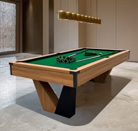 Fournisseur du Guangdong vend des tables de billard modernes de luxe haut de gamme en MDF pour villas, 7, 8 et 9 pieds