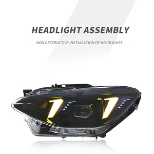 Nouveau style de voiture pour F20, projecteur de phare LED 12V, lentille <span class=keywords><strong>2012</strong></span>-2015 116i/118i/120i, 6000K, double couleur DRL, 10000 lumens, 70W - Product Image 2