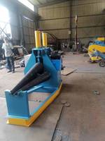 Machine à rouler les tôles coniques en fer à arbre hydraulique automatique à trois rouleaux Puissance CNC utilisée pour le fer à rouler conique en acier au carbone