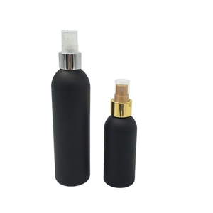 Bouteille en aluminium noir mat personnalisée de 250ml, bouteille en aluminium cosmétique rechargeable pour pulvérisateur à brouillard ou à gâchette - Product Image 2