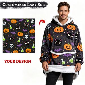 Couverture à capuche douce et personnalisable surdimensionnée pour la saison hivernale, idéale pour les journées froides - Product Image 2