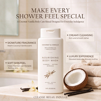 Gel Douche Hydratant et Nourrissant Luxe Coco Vanille Marque Blanche pour Peaux Sèches – Soin Quotidien Corps