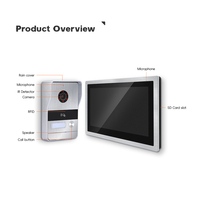 Système d'interphone vidéo en métal avec serrure électrique, sonnette intelligente Wi-Fi, affichage extérieur complet et accessoires