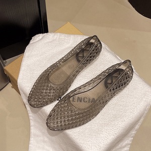 <span class=keywords><strong>Ballerine</strong></span> da donna <span class=keywords><strong>a</strong></span> <span class=keywords><strong>punta</strong></span> in gelatina, traspiranti, in rete intrecciata, casual, estive, slip-on, alla moda - Fornitore OEM ODM - Product Image 3