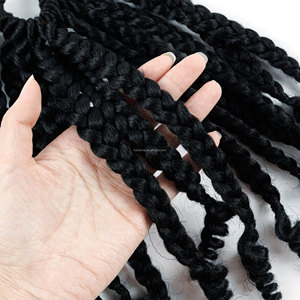 Trenza <span class=keywords><strong>de</strong></span> Fibra Kanekalon con Extremo Rizado, Diferentes Tipos <span class=keywords><strong>de</strong></span> Colores, Cabello Trenzado <span class=keywords><strong>de</strong></span> Ganchillo con Extremo Rizado - Product Image 3