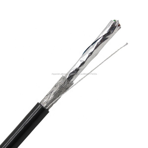 Al aire libre de la jalea de CAT 6 pasar la prueba 1000mbps 23AWG 4 par sólido cobre PE chaqueta SFTP CAT6 <span class=keywords><strong>Cable</strong></span> de red 305m - Product Image 3