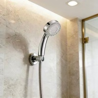 Moderna Cabezal de Ducha LED de Alta Calidad, Autoalimentado, con 7 Colores Cambiantes, Efecto Lluvia, Portátil, con Aumento de Presión y Ahorro de Agua