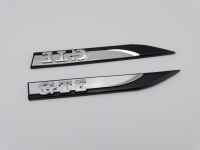 Autocollants voiture bricolage décoration automobile 3D plastique ABS Chrome GTE emblème insigne pour Frod Bmw Ford autocollant personnalisé
