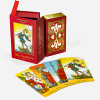 Cartes de tarot Golden Edge personnalisées, cartes de tarot de luxe imprimées avec logo et cartes Oracle avec boîte magnétique