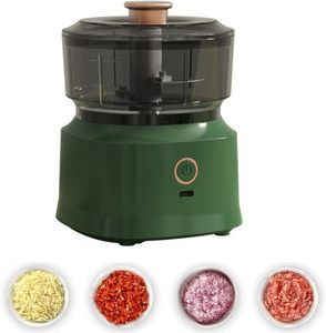Mélangeur électrique rechargeable USB Mini hachoir à ail électrique 350ml hachoir à viande en métal pour légumes et oignons - Product Image 1