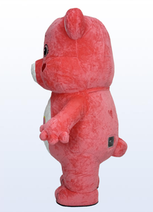 Trang phục gấu hồng bơm hơi cho người lớn, dùng biểu diễn, kích thước 2.2/2.6m, gấu khổng lồ hình trái tim, trang phục mascot bơm hơi, trang phục dự tiệc - Product Image 3