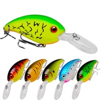 WildTrek Leurre Crankbait Flottant 10cm/14g, Plongée Profonde, Billes Sonores, Hameçons Triples, Bionique, pour Pêche en Eau Douce, Rivière et Lac