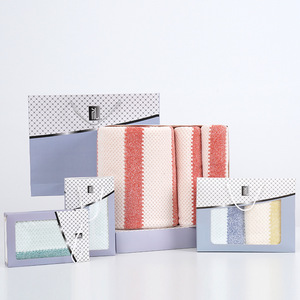 Ensemble de serviettes en microfibre corail absorbantes et sans peluches, cadeau de mariage, cadeau d'affaires, boîte cadeau - Product Image 2