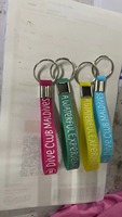 Bracelet porte-clés en silicone souple écologique, accessoire promotionnel pour intérieur, cadeau