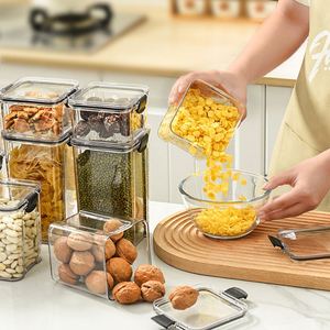 <b>Kitchen</b> Drawer <b>Storage</b> Box Airtight Moisture Proof Plastic <b>Jar</b> <b>for</b> Grains Snacks Dried Fruits Daily Food Keeping - Product Image 2