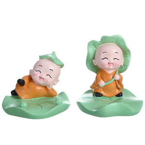 Figura de Monje Pequeño de Yu Mo Craft, Forma Compacta, Decoración para el Año Nuevo Chino, Decoración para Sala de Estar y Hogar - Product Image 5