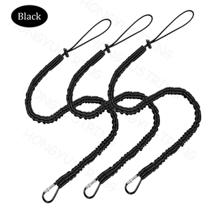 Laisse de travail Aloft, cordon rétractable en spirale, cordon élastique en <span class=keywords><strong>macramé</strong></span>, cordon de sécurité, mousqueton en aluminium - Product Image 6