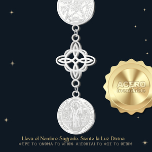 สร้อยคอสแตนเลสสตีลคลาสสิกทรงเตตราแกรมตันจี้แฟชั่นสำหรับเป็นของขวัญเพื่อความโชคดีสำหรับแม่มด - Product Image 2