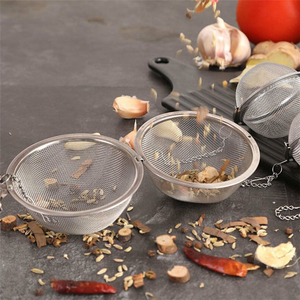 Infuseur à thé en acier inoxydable 304, boule à thé en maille de 45 mm avec chaîne, filtre à thé, accessoires pour café - Product Image 6