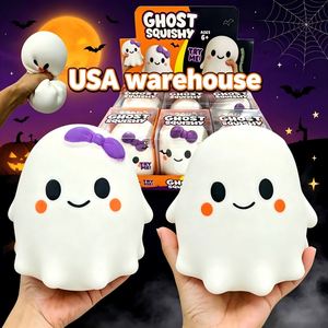 Entrepôt USA : Lot de 24 jouets sensoriels fantômes géants en TPR souple de 13 cm, avec boîte, pour enfants, cadeaux d'Halloween - Product Image 1