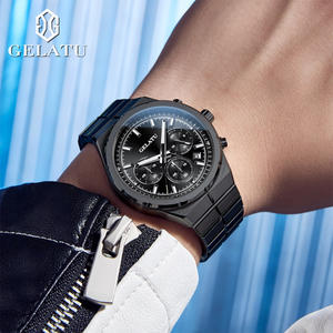 GELATU 8001 alta calidad Original Oem marcas personalizadas Correa lujo moda deportes Casual impermeable reloj de cuarzo para hombre - Product Image 5