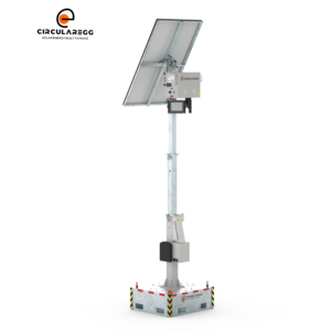 Torre de Seguridad Solar Portátil Mini para Parques Comunitarios, con Luz Integrada, Disponible en Stock - Product Image 2