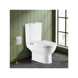 Ortonbath WC nhà vệ sinh với Dual-Flush vệ sinh P-trap anh Rimless rửa xuống sàn nhà vệ sinh núi 2PC đóng cửa vài nhà vệ sinh bát - Product Image 1