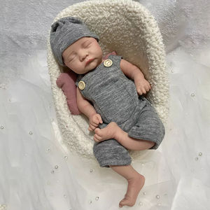 Levensechte In Slaap Pasgeboren Baby Poppen Siliconen Zacht Lichaam Bebe Jongen Schattige Herboren Poppen Voor Verjaardagscadeaus - Product Image 2