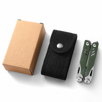 Pince multifonction 18-en-1 avec couteau pliant en acier inoxydable, outil de survie portable, couleur personnalisée OEM/ODM pour voiture, camping, réparation à domicile