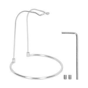 สปินนิ่งรีลสปินนิ่งสแตนเลสแบบสั้นโครงตัวยูฐานกลมน้ำหนักเบาถอดออกได้ขาตั้งเกียร์ตกปลาสีเงิน - Product Image 1