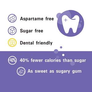 <span class=keywords><strong>Chewing</strong></span>-<span class=keywords><strong>gum</strong></span> <span class=keywords><strong>sans</strong></span> aspartame DC24 DAILY CARE au xylitol, <span class=keywords><strong>sans</strong></span> <span class=keywords><strong>sucre</strong></span>, saveur raisin, <span class=keywords><strong>sans</strong></span> gluten, végétalien - Product Image 4