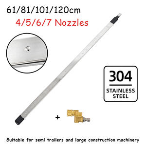 Herramienta de limpieza sin tanque de agua para radiadores de condensadores de camiones grandes, herramienta de limpieza de agua y gas con dos varillas - Product Image 1