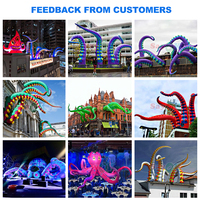 Sayok conception 3D gratuite extérieur sauter LED tentacules jambes bras de pieuvre gonflables pour décorations d'halloween