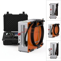 Machine de nettoyage portable à fibre pulsée 200W 300W 500W avec tête de 6e génération refroidie par air pour l'élimination de la rouille, de la peinture, de l'oxyde, des moisissures, du métal, du bois et de la pierre