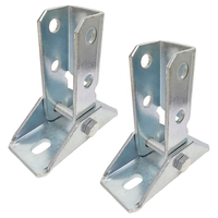 Connecteur d'angle universel à charnière triangulaire électrogalvanisé, base triangulaire pour support métallique en acier